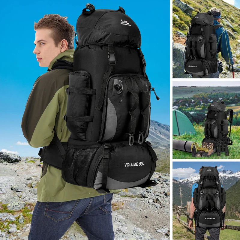 Experience the Great Outdoors with Our 90L Waterproof Hiking and Camping Backpack - Your Ultimate Adventure Companion!