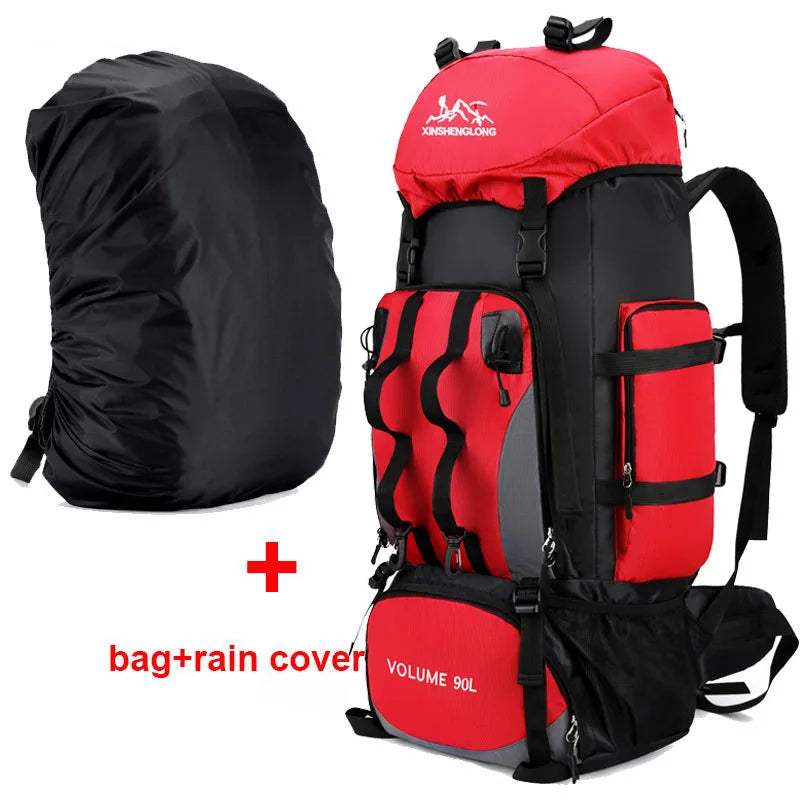 Experience the Great Outdoors with Our 90L Waterproof Hiking and Camping Backpack - Your Ultimate Adventure Companion!