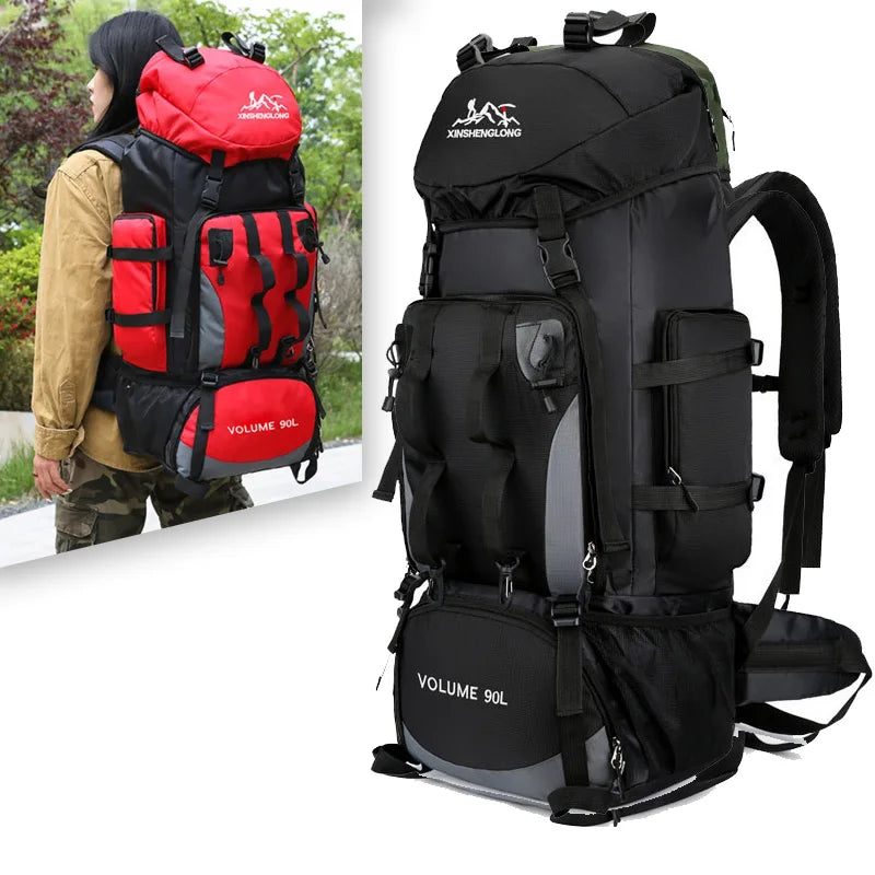 Experience the Great Outdoors with Our 90L Waterproof Hiking and Camping Backpack - Your Ultimate Adventure Companion!